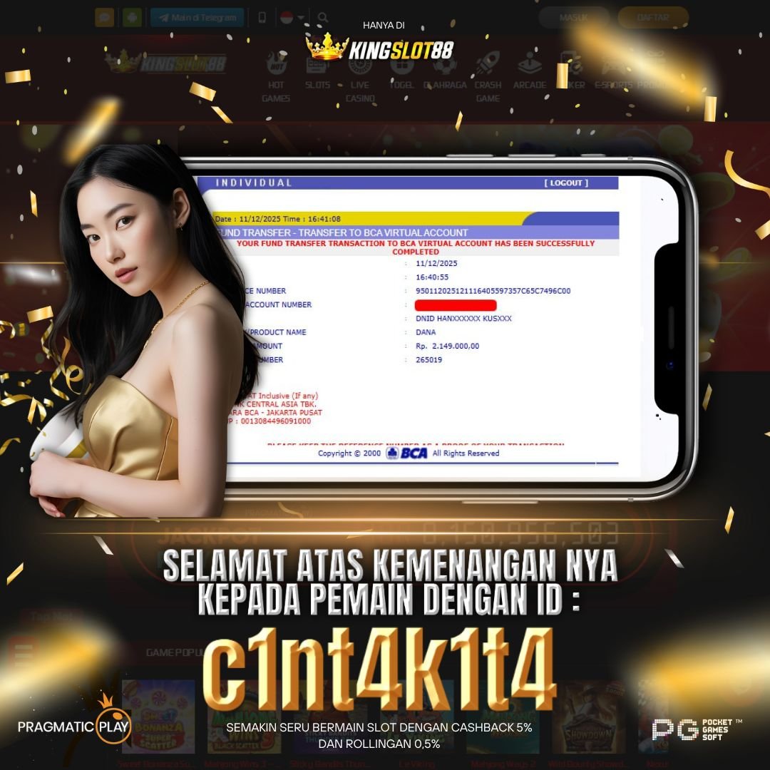SELAMAT ATAS KEMENANGANNYA UNTUK ID :c1nt4k1t4